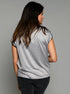 The Relaxed Tee - Black / Grey Texture